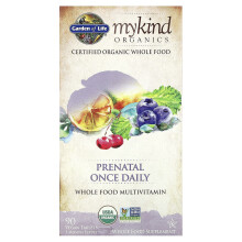 Garden of Life, MyKind Organics, Prenatal Einmal Täglich, 90 vegane Tabletten