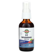 KAL, B-12 Methylcobalamin, Beere, 2.500 mcg, 2 fl oz (59 ml)