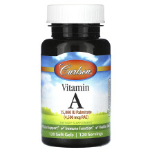Carlson, Vitamin A, 4.500 mcg RAE (15.000 IE), 120 Weichkapseln