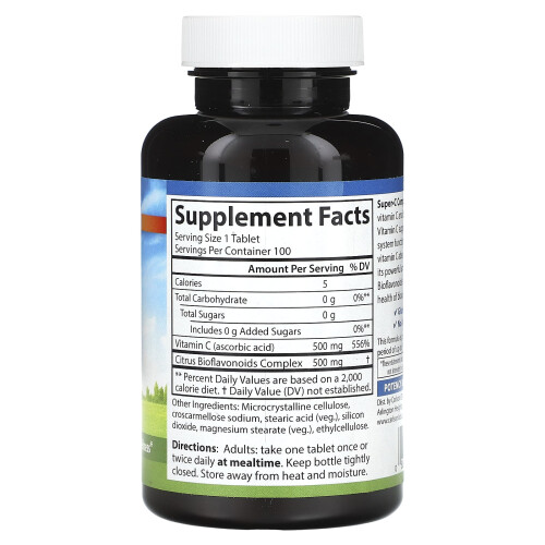 Carlson, Super C-Komplex, 100 Vegetarische Tabletten 1
