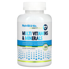 NutriBiotic, Essentiels, Multi Vitamines et Minéraux, 180 Gélules