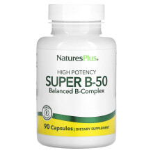 NaturesPlus, Hochdosiertes Super B-50, 90 Kapseln