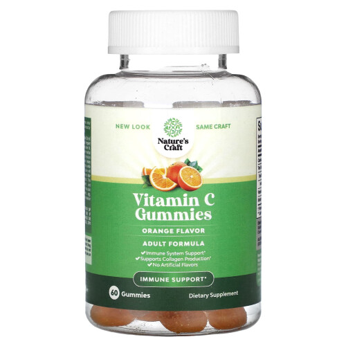 Nature's Craft, Vitamin C Gummis, Orange, 60 Gummis