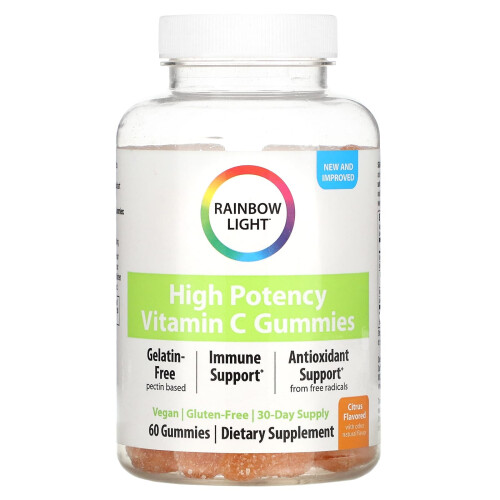 Rainbow Light, Vitamin C Gummis, Zitrus, 60 Gummis