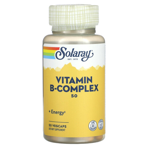 Solaray, Vitamin B-Komplex, 50 mg, 50 VegCaps