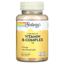 Solaray, Vitamin B-Komplex 75, Zeitverzögert, 100 VegCaps
