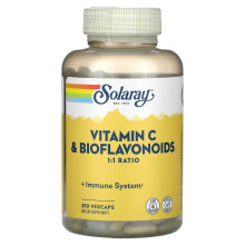 Solaray, Vitamin C & Bioflavonoide, 250 VegCaps