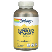 Solaray, Gepuffertes Super Bio Vitamin C, 1.000 mg, 360 VegCaps (500 mg pro Kapsel)