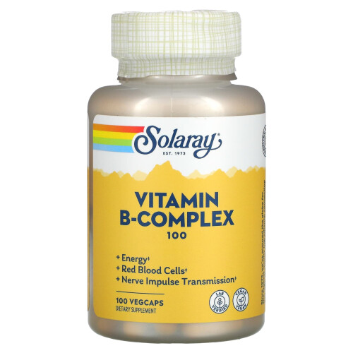 Solaray, Vitamin B-Komplex 100, 100 VegCaps