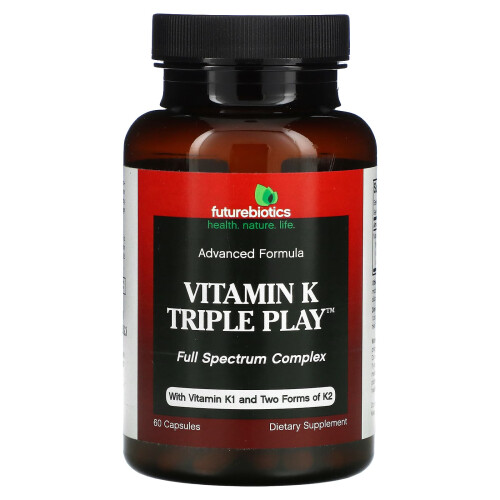 Futurebiotics, Vitamine K Triple Action, 60 Gélules