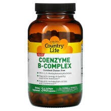 Country Life, Coenzym B-Komplex, 240 Vegane Kapseln