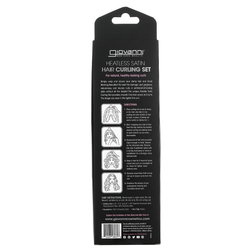 Giovanni Giovanni, Heatless Satin, Haar-Locken-Set, Elfenbein, 4 Teile 1