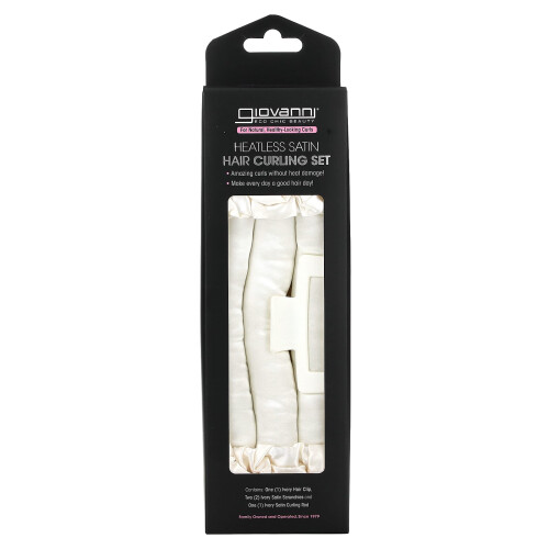 Giovanni Giovanni, Heatless Satin, Haar-Locken-Set, Elfenbein, 4 Teile