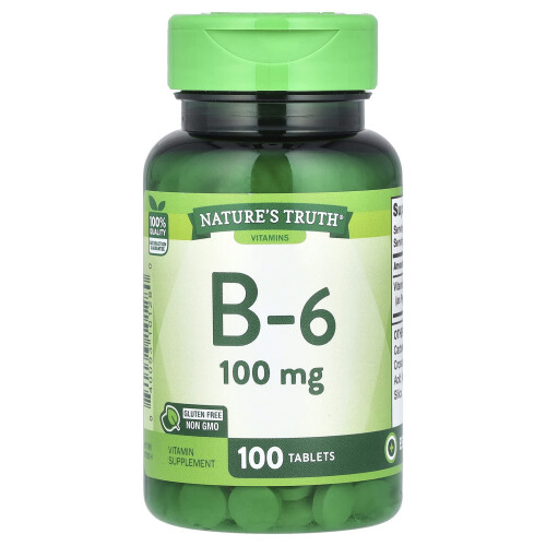 Nature's Truth, Vitamine B-6, 100 mg, 100 Comprimés