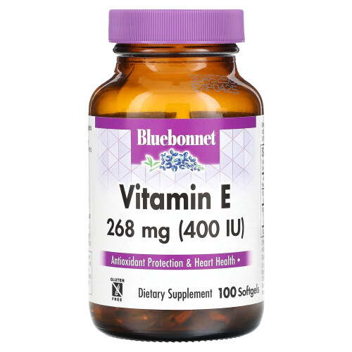 Bluebonnet Nutrition, Vitamine E, 268 mg (400 UI), 100 Softgels