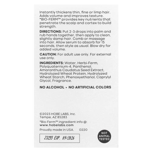Hobe Labs Energizer 2 oz Haar Verdikkingsserum 2