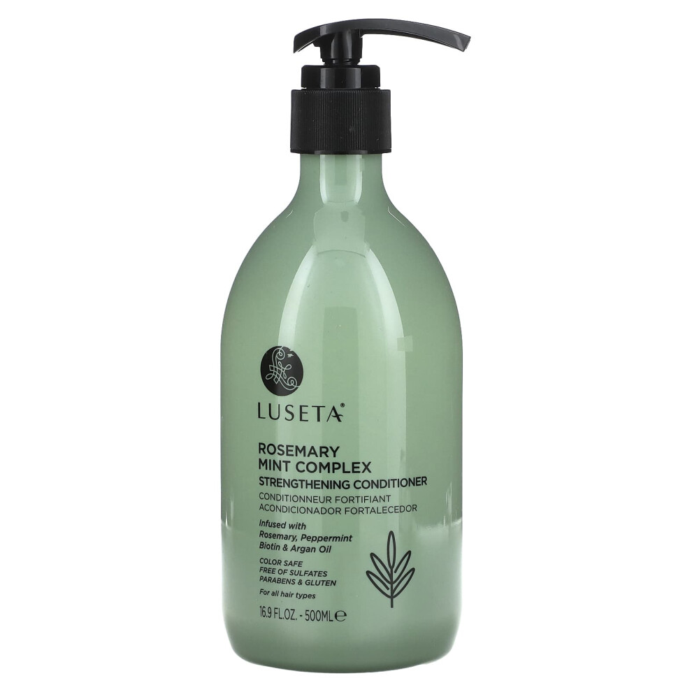 Luseta Beauty , Rosemary Mint Complex, Strengthening Conditioner, For All Hair Types, 16.9 Fl Oz (500 Ml)