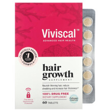 Viviscal, Haarwuchsergänzung, 60 Tabletten