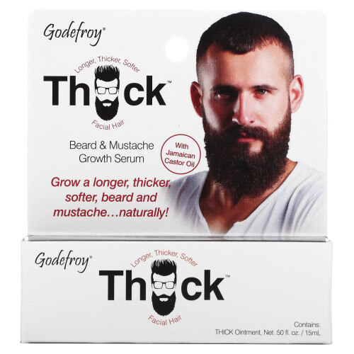 Godefroy, Dick, Bart- & Schnurrbart-Wachstumsserum, 0,5 fl oz (15 ml) 1