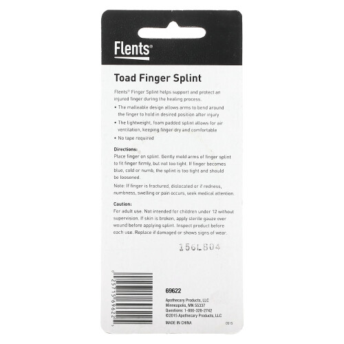 Flents, Fingerschiene, Kröte, Mittel, 1 Stück 1