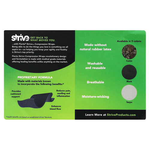Strive, Kompressionsbandage, Schwarz, 1 Bandage 1