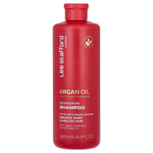 Lee Stafford, Arganolja Näringsrik Shampoo, För Torr, Dull & Naturligt Kurs Hår, 16,9 fl oz (500 ml)