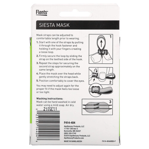 Flents, Wiederverwendbare Schlafmaske, Einheitsgröße, 1 Maske 1