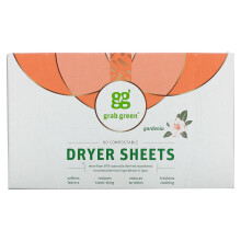 Grab Green, Trocknertücher, Gardenie, 80 Kompostierbare Blätter