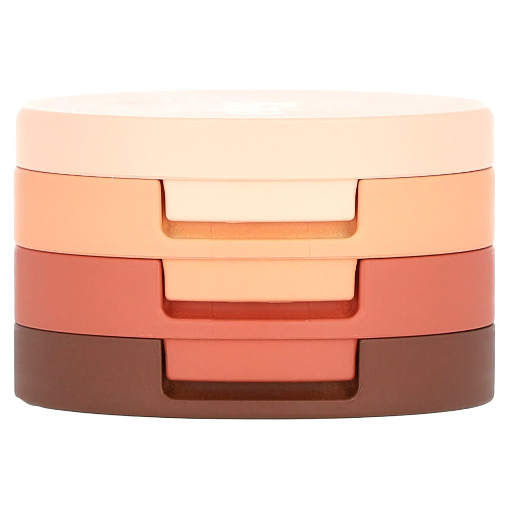 Kaja , Beauty Bento, Bouncy Matte & Shimmer Eyeshadow Trio, 10 Spiked Ginger, 0.12 Oz (3.6 G)