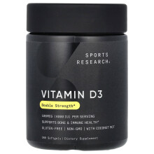 Sports Research, Vitamin D3, Doppelte Stärke, 100 mcg (4.000 IE), 360 Softgels