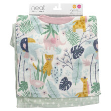 Neat Solutions, Baby Lätzchen, 6M+, Tiere, 2 Stück