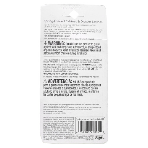 Safety 1st Safety 1st, Spring-Loaded Cabinet & Drawer Latches, 10 Pack 1