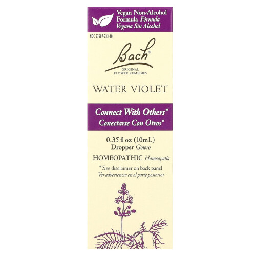 Bach Bach, Remèdes Floraux Originaux, Violette d'Eau, 0,35 fl oz (10 ml)