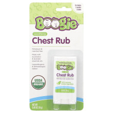Boogie Wipes, Baume Apaisant pour la Poitrine, Pour Bébés de 3 Mois et Plus, Eucalyptus et Lavande, 0,49 oz (14 g)