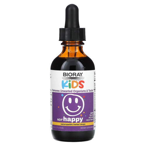 Bioray, Kinder, NDF Glücklich, Pfirsich, 2 fl oz (60 ml) 2