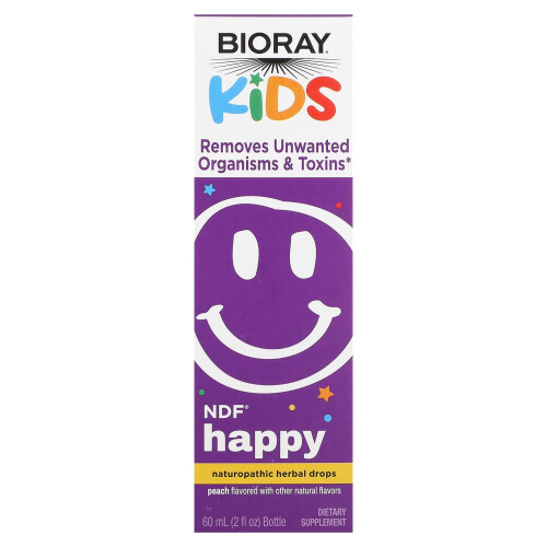 Bioray, Kinder, NDF Glücklich, Pfirsich, 2 fl oz (60 ml)