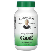 Christopher's Original Formulas, GasE, 475 mg, 100 Vegetarische Kapseln
