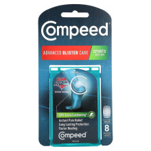 Compeed, Soin Avancé pour Ampoules, Sports Moyen, 8 Coussinets Actifs en Gel