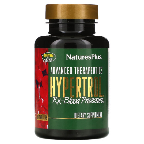 NaturesPlus, Advanced Therapeutics, Hypertrol, RX Blutdruck, 60 Tabletten
