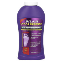 Silka, Geruchsabwehr, Geruchsbekämpfendes Fußpulver, 6 oz (170 g)