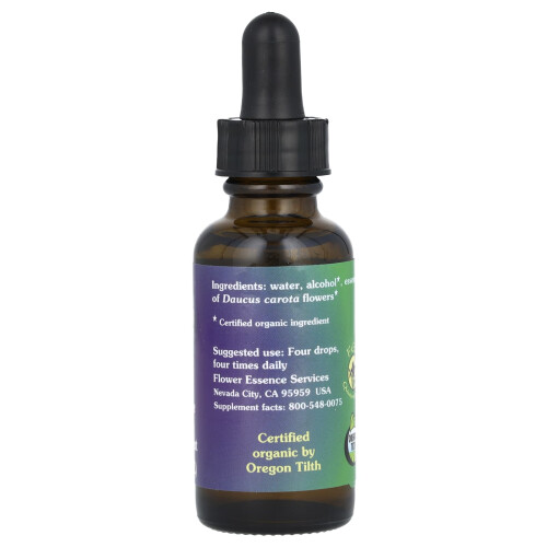 Flower Essence Services, Wilde Möhre, Blütenessenz, 1 fl oz (30 ml) 1