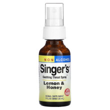 Herbs Etc., Spray pour la Gorge Apaisant du Chanteur, Sans Alcool, Citron & Miel, 1 fl oz (30 ml)