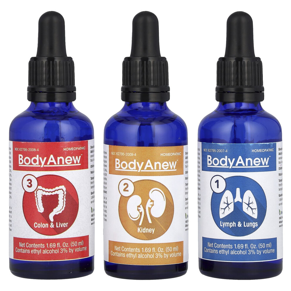 Photos - Vitamins & Minerals OZ Racing MediNatura, BodyAnewâÃ, 3 Bottles, 1.69 fl oz  Each (50 ml)
