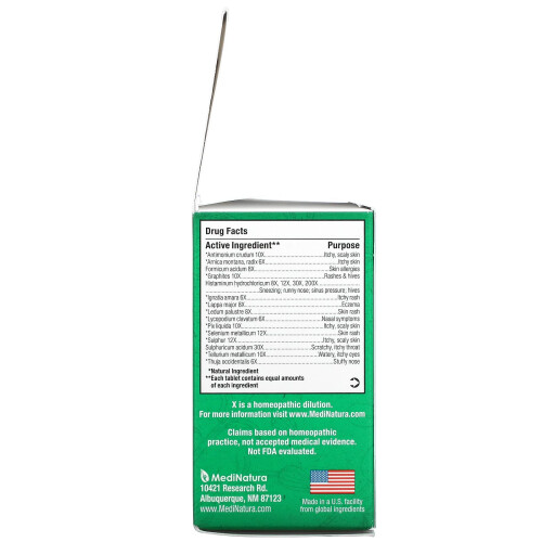 MediNatura, BHI, Allergy Relief, 100 Tablets 2