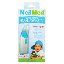 NeilMed Nasensauger - Batteriebetriebener Nasensauger für Babys & Kinder