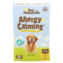 Pet Naturals, Allergie + Beruhigung, Für Alle Hunde, Ente, 60 Bissgroße Kauartikel, 3,17 Unzen (90 g)