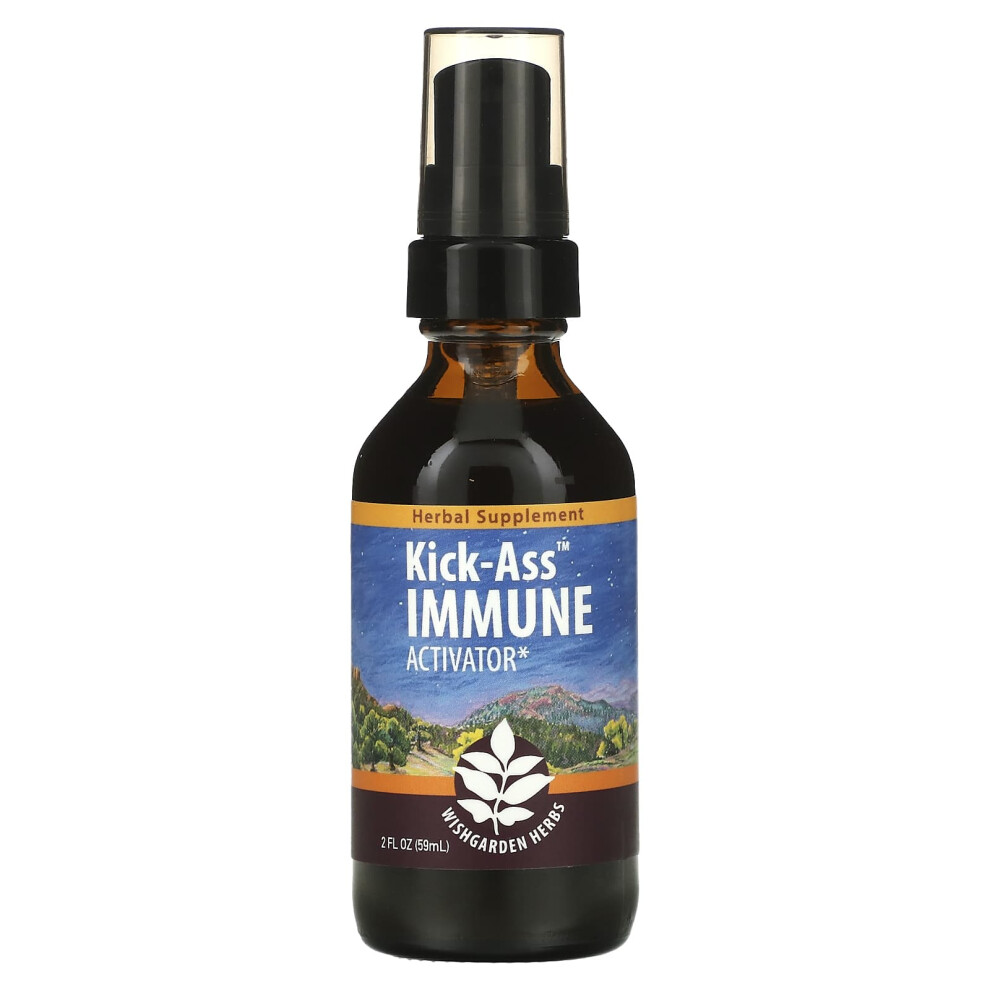 Wishgarden Herbs , Kick-Ass Immune, Activator, 2 Fl Oz (59 Ml)
