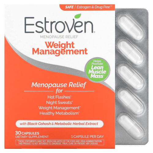 Estroven Estroven, Menopause Relief + Weight Management, 30 Capsules