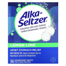Alka-Seltzer Rimedio Bruciore di Stomaco Limone e Lime Effervescente, 4-in-1