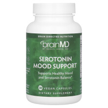 BrainMD, Serotonin Stimmungsunterstützung, 120 Vegane Kapseln